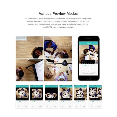 Super Quality 360 Degree Panorama 1080p Camera Wifi IP Light Bulb CCTV Night Vision