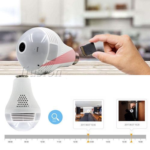 Super Quality 360 Degree Panorama 1080p Camera Wifi IP Light Bulb CCTV Night Vision