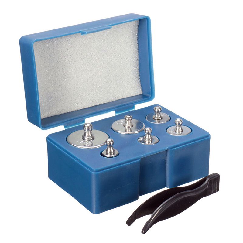 6Pcs 100g 50g 2x20g 10g 5g Grams Precision Calibration Weight Digital