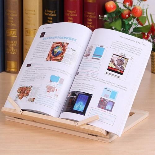 Wooden Frame Reading Bookshelf Bracket Book Reading Bookend Tablet Pc Support Music Stand Wood Table Drawing Easel Stationery