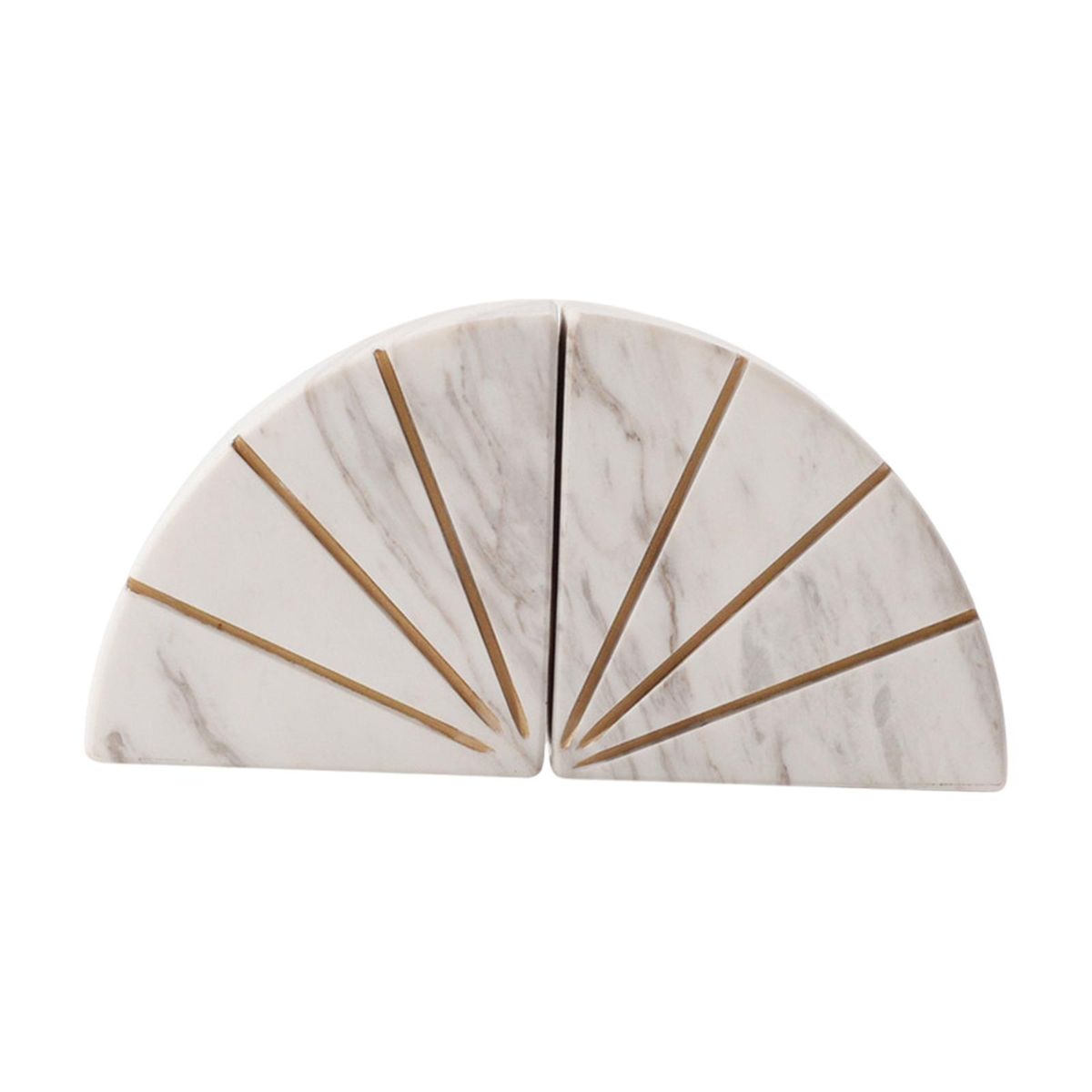 Bookend Non-slip Shelf Stationery Book End  Stand White