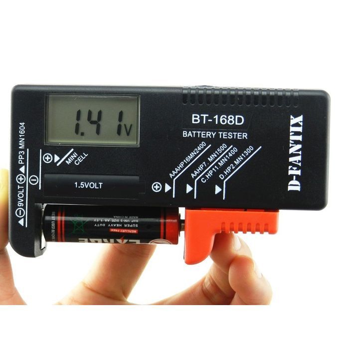 Digital Battery Tester Battery Checker For AA AAA C D 9V 1.5V Button Cell Small Batteries