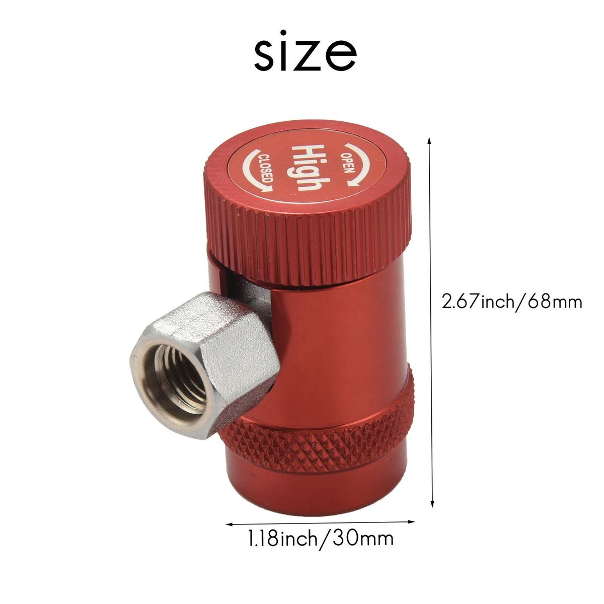 Car Auto AC High / Low Side R1234yf Quick Couplers Adapters Conversion Kit With Manual Couplers