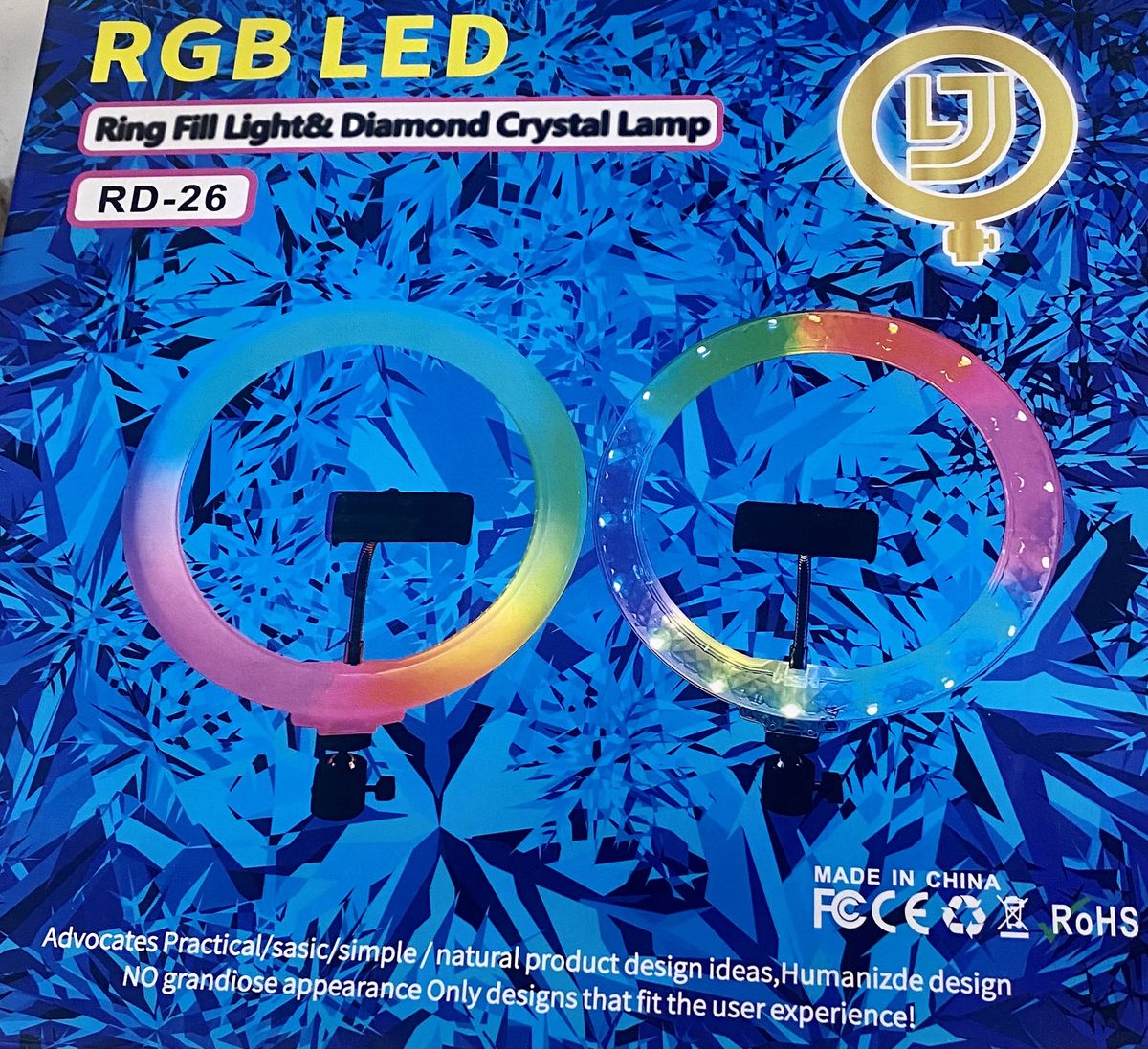 10 Inches RGB Ringlight With Stand And Phone/camera  Holder And Tripod
