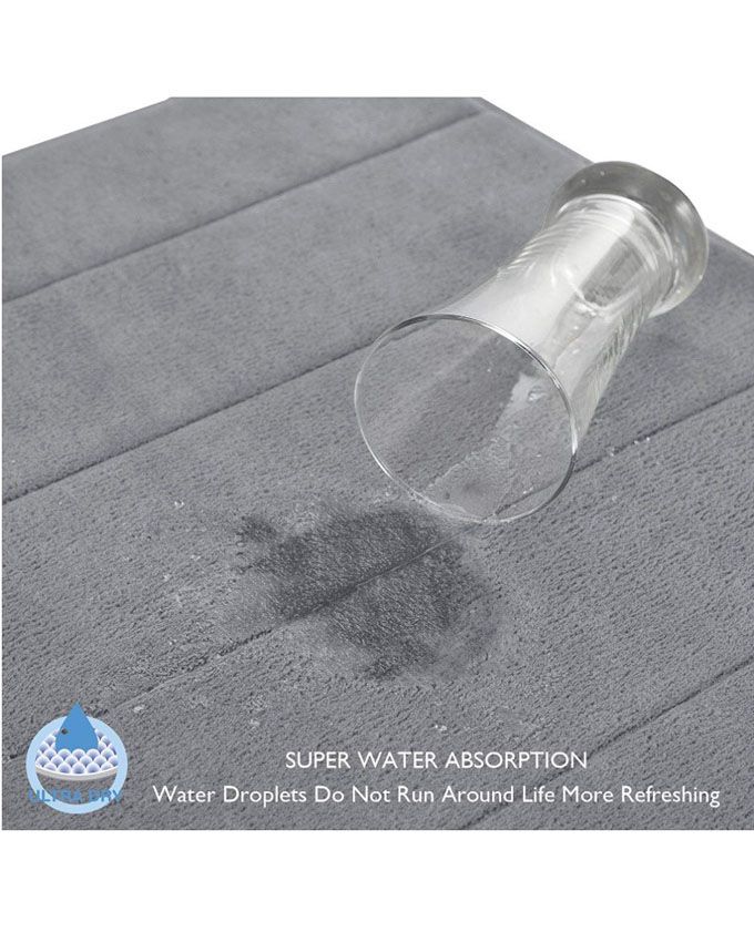 Water Absorbent Non-slip Bathroom Mats Shower Carpet
