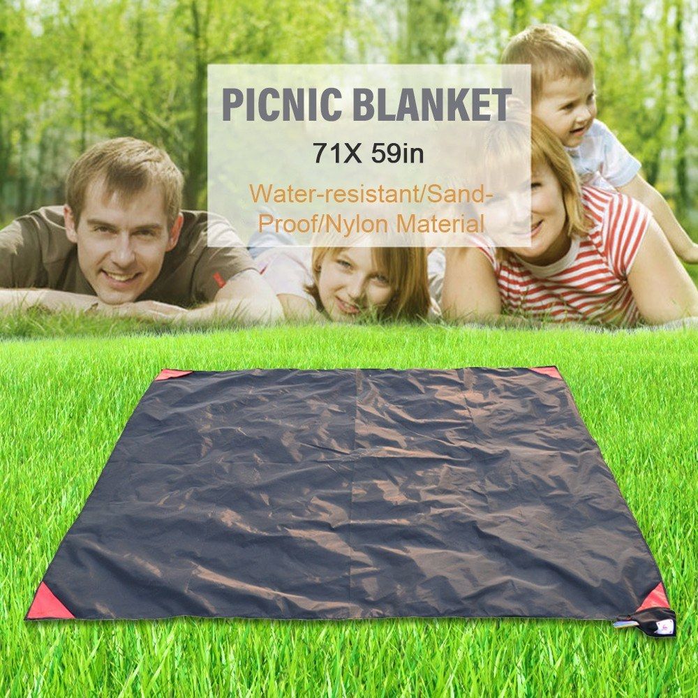 Picnic Blanket 71X 59in Beach Blanket Mat Pad Sand Proof Mat