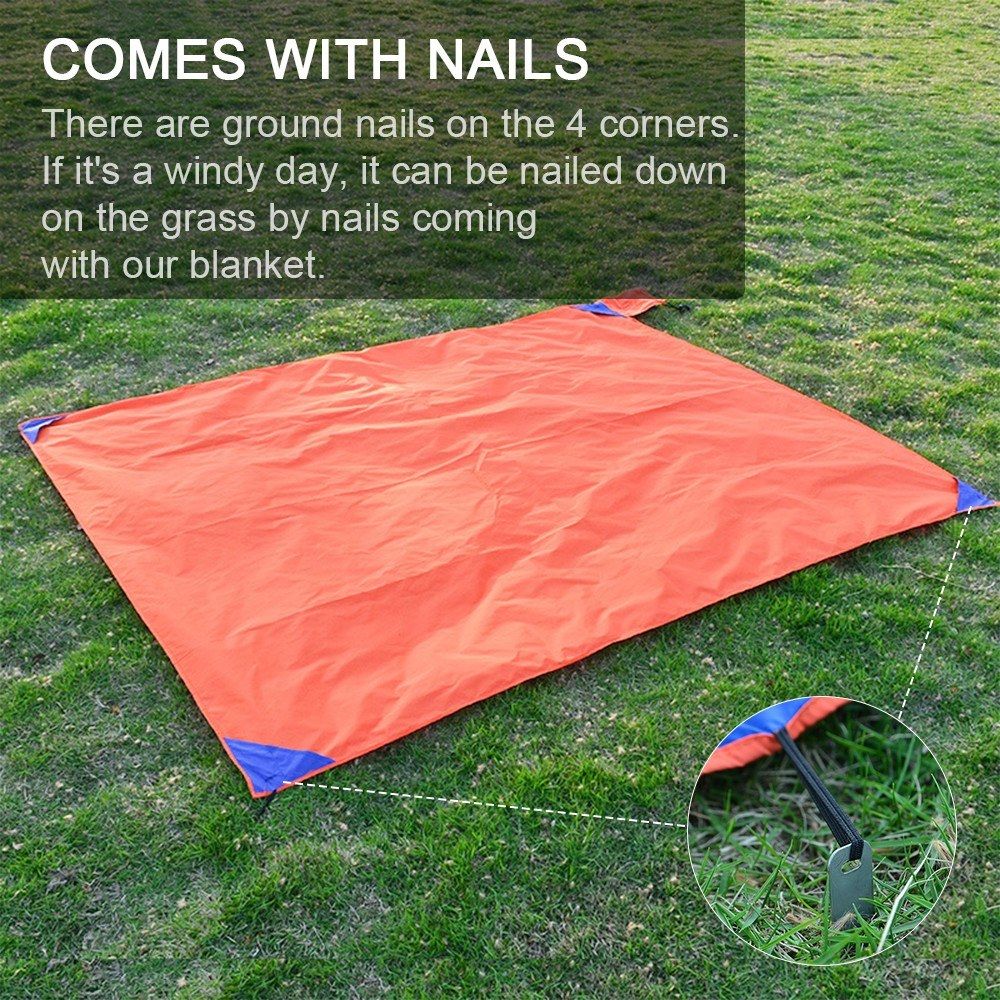 Picnic Blanket 71X 59in Beach Blanket Mat Pad Sand Proof Mat