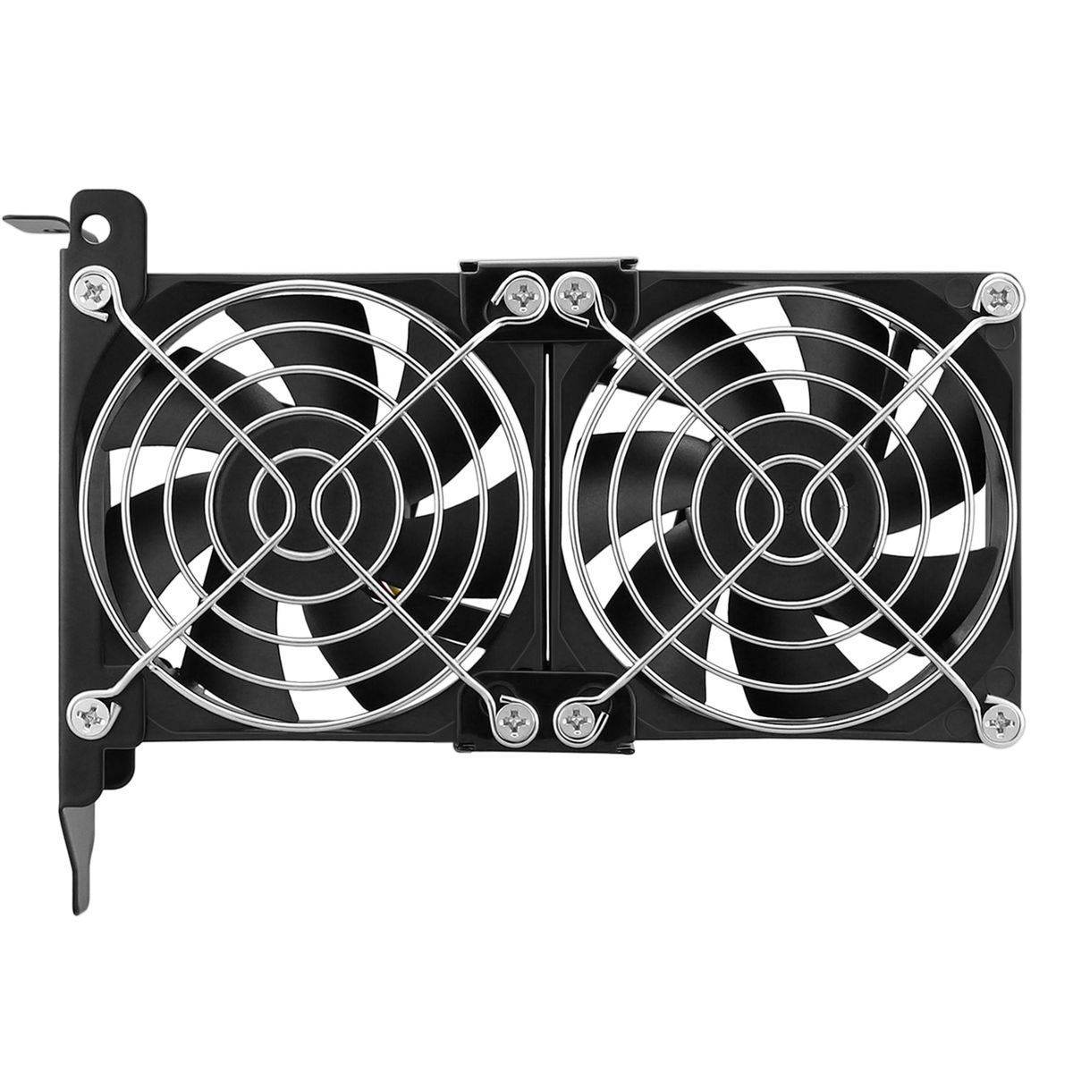 Gdstime Universal Desktop Computer VGA Cooler Partner Ultra Quiet Chassis PCI Graphics Card Double&Triple Fan Radiator 8CM Dual 2800RPM