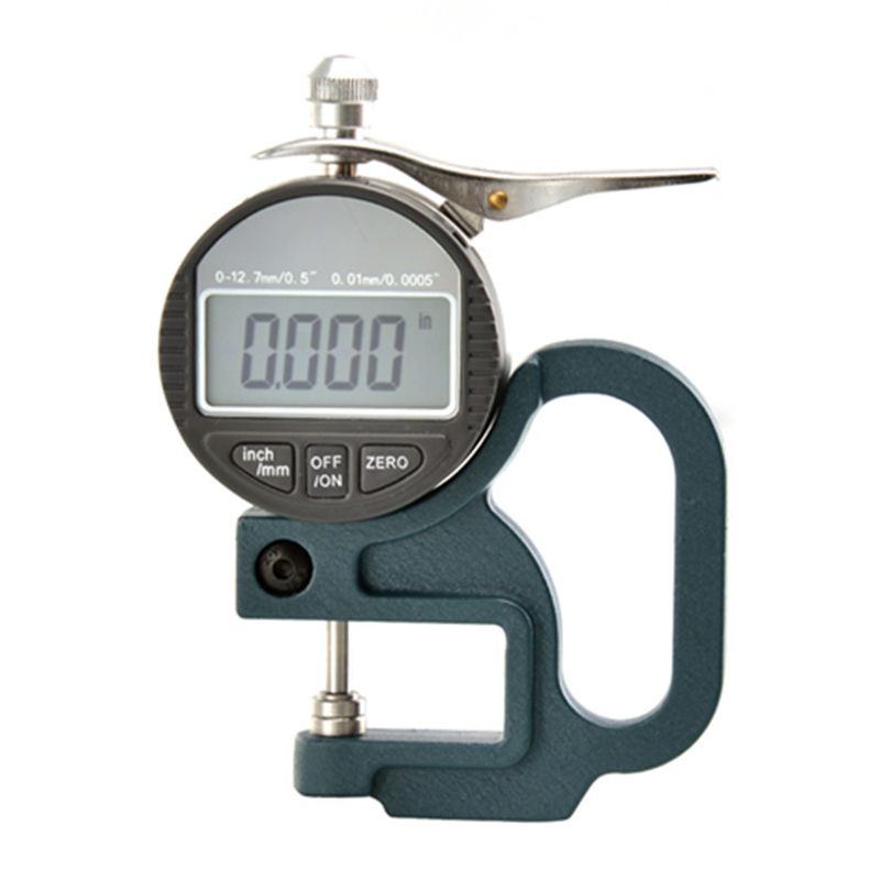 Digital Thickness Gauge 0~12.7mm/0.5 Inch LCD Display Hand Held Electronic Micrometer Width Measuring Instruments