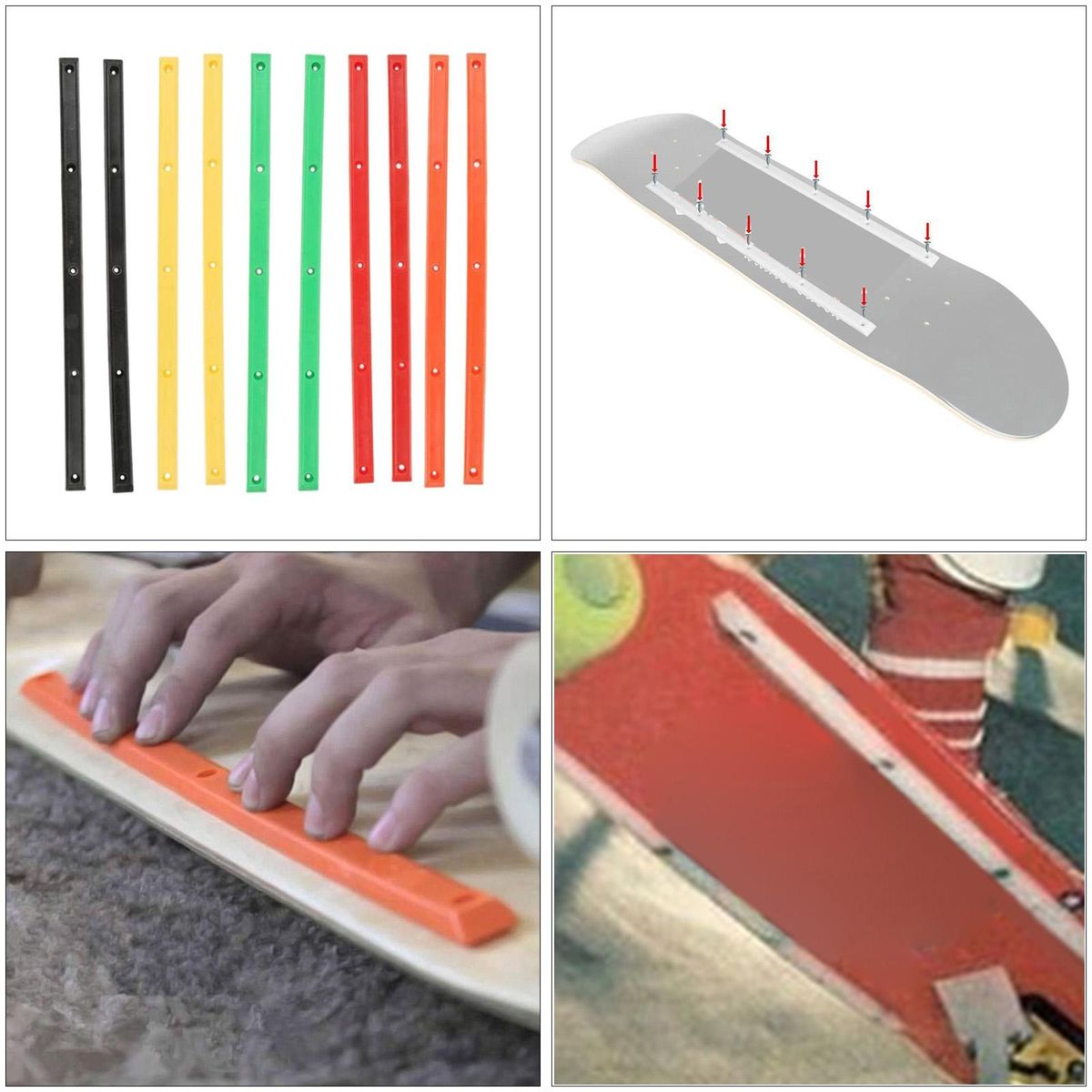 Replacement Longboard Nose Tail Black