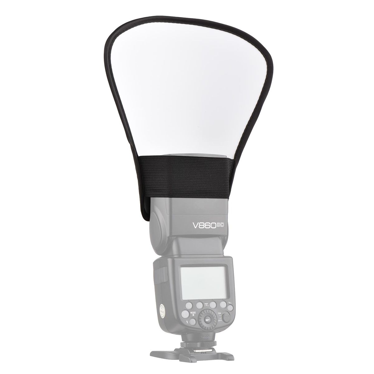 Portable Universal Camera Flash Reflector Speedlite Bounce Diffuser Board with Silver & White Reflective Surface Replacement for Canon Nikon Sony Godox Yongnuo on-Camera Flash