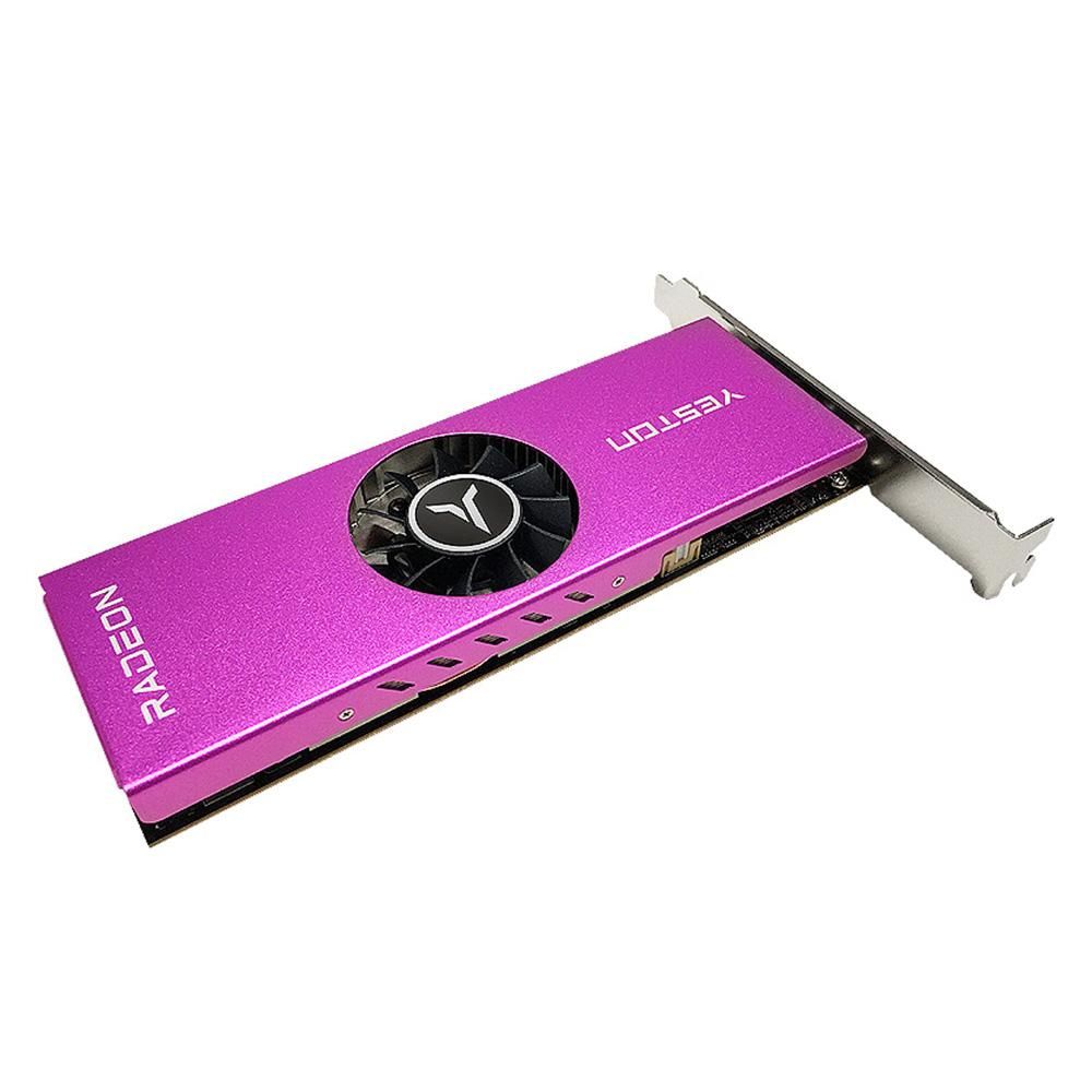 Yeston RX6400-4GD6 LP Graphics Card 4G/64bit/GDDR6 Memory 2039-2321MHz Core Frequency 4K Resolution Single Cooling Fan HD+DP Output Ports