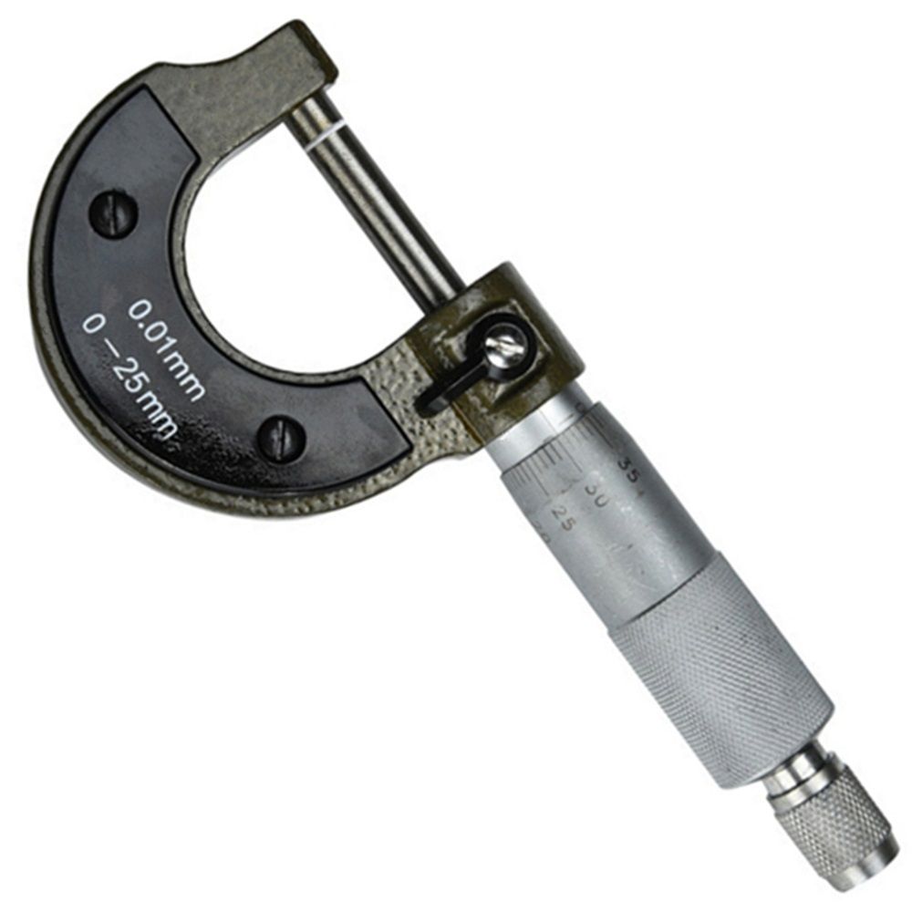 Outside Micrometer 0~25mm 0.01mm Caliper Thickness Gauge Precise Metal Metric Measuring Analysis Tools For Machinists Jewelers