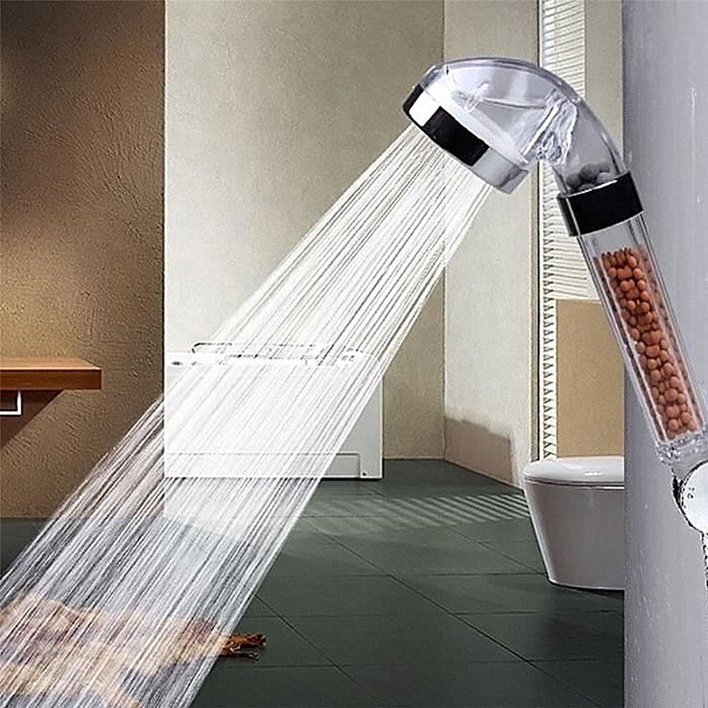 Water Therapy Shower Bath High Pressure Filter Water Saving Rain Shower Head Bathroom Anion Filter SPA Nozzle Soften Shower