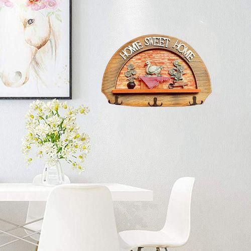 Old Wooden Wall Organizer Rack Key Holder For Office,Living