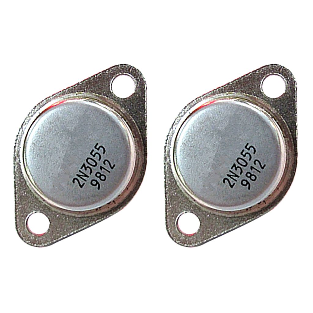 2Pcs 2N3055 NPN Transistor TO-3 Audion High Power - 115W For Inverter