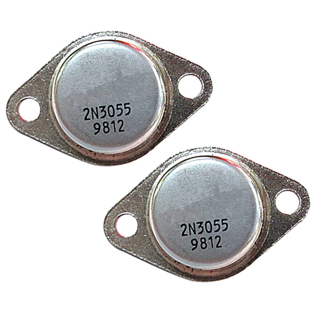 2Pcs 2N3055 NPN Transistor TO-3 Audion High Power - 115W For Inverter