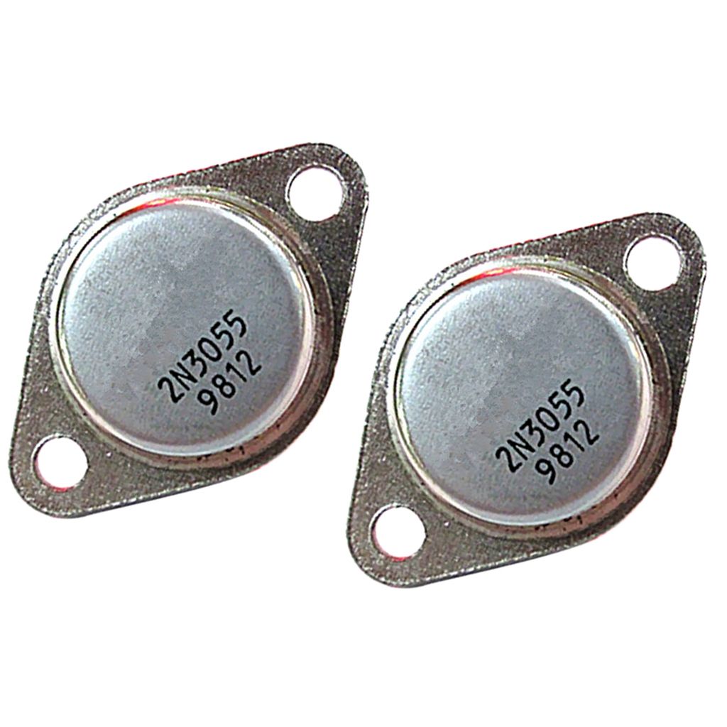 2Pcs 2N3055 NPN Transistor TO-3 Audion High Power - 115W For Inverter