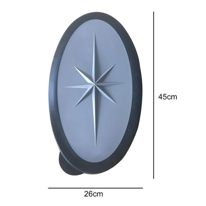 Non-Slip Deck Plate Marine Access Hatch Cover Grey