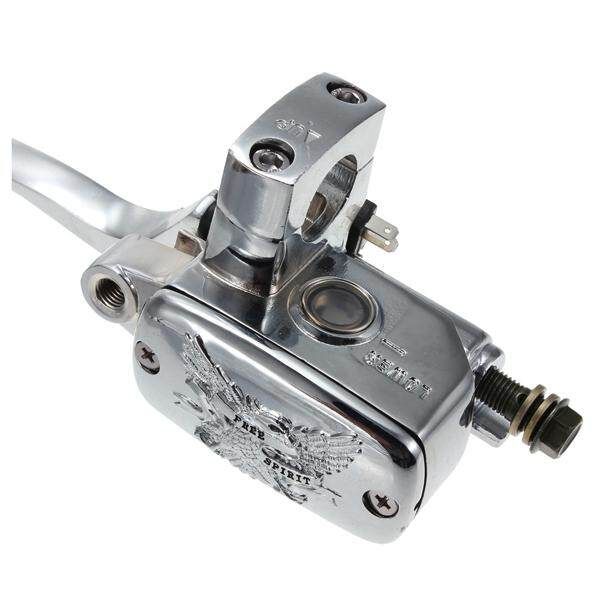 Motorcycle Brake Master Cylinder Silver Right