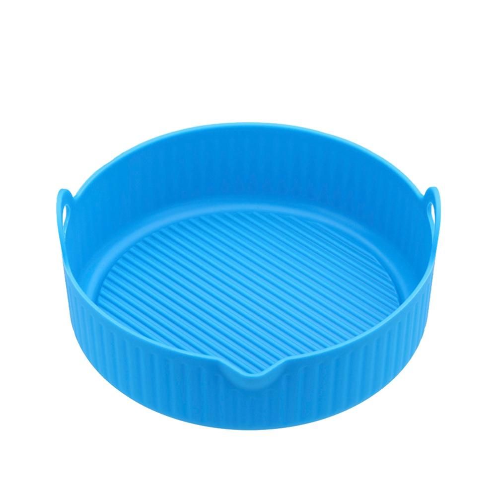 Silicone Pan Oven Pizza Chicken Accessories Disc Reusable Repment Pan Blue