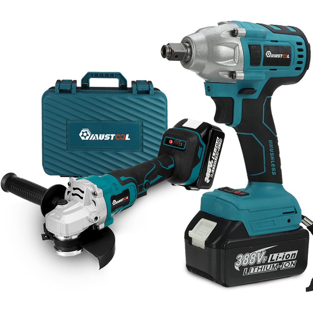 MUSTOOL 18V Power Tool Combo Kit 800N.m 6200rpm Electric