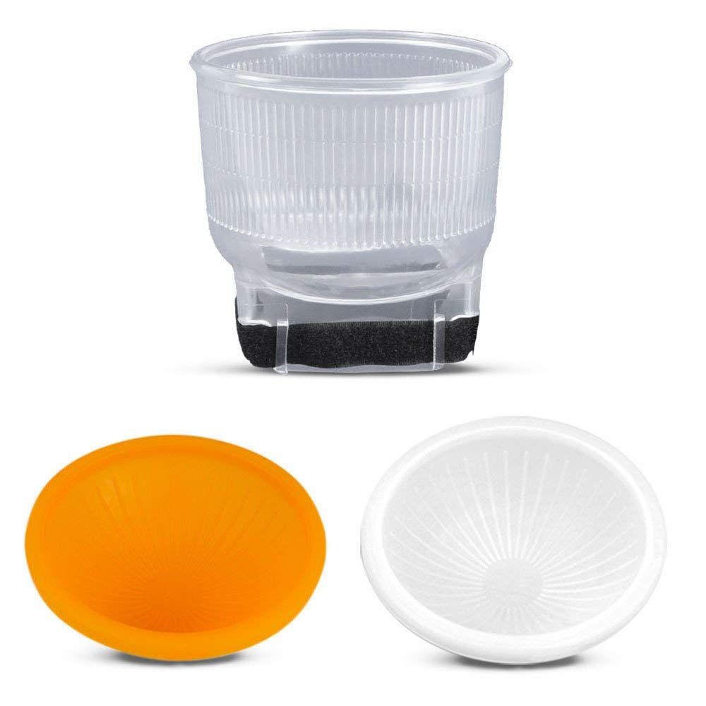 Universal Lambency Flash Diffuser Cover White Orange Set