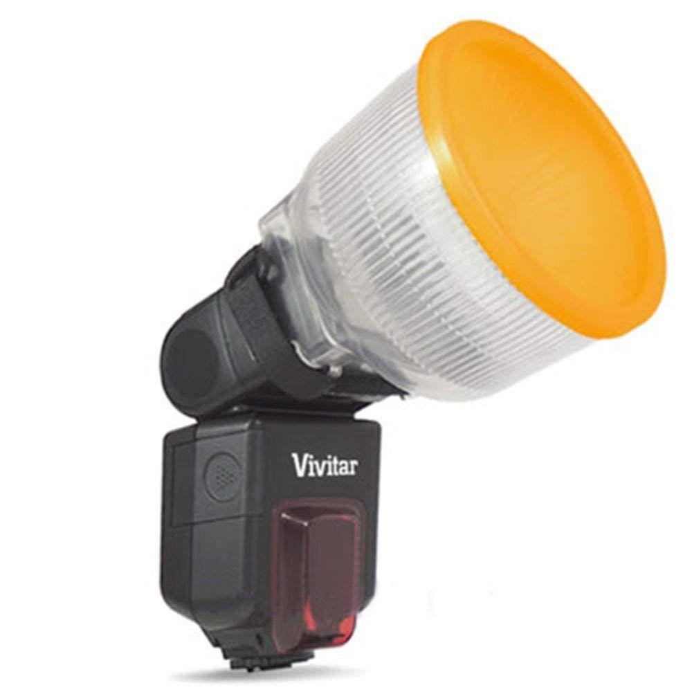 Universal Lambency Flash Diffuser Cover White Orange Set