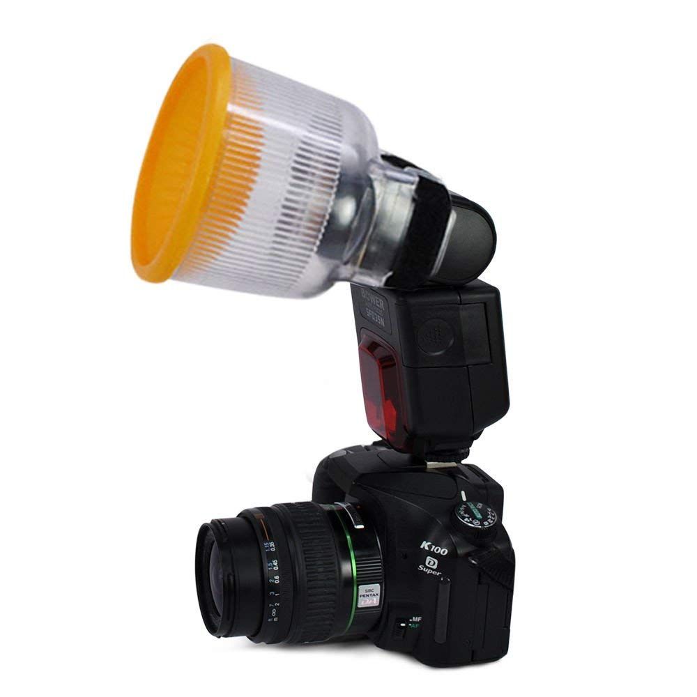 Universal Lambency Flash Diffuser Cover White Orange Set
