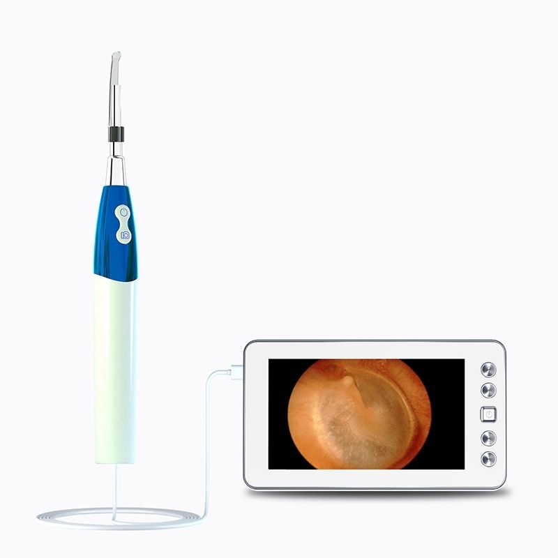 Digital Ear Care Visual Endoscope Camera 1.3MP 4.3 Inch LCD Display Po Video Otoscope 3.9mm/4.3mm Lens 6 LED Ear Clean Spoon-4.3mm