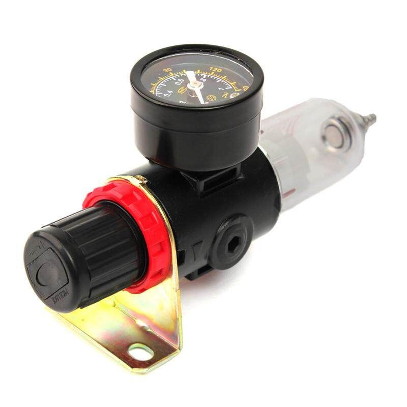 Airbrush Compressor AIR REGULATOR Water Trap Moisture Filter Hose Black
