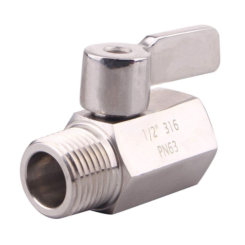 316 Stainless Steel Mini Valve(12 Inch Female X Male) NPT