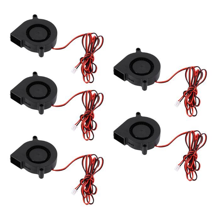 5pcs DC 24V 50mm Blower Radial Cooling Fans Hotend Extruder For 3D