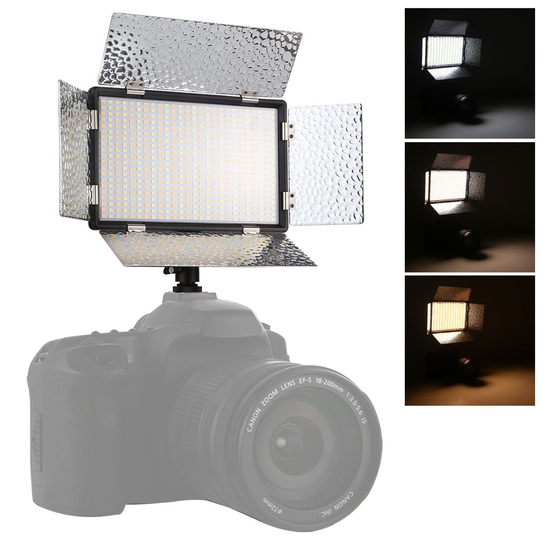 LED01 520 LEDs 4100LM Professional Vlogging Photography Video & Photo Studio Light For Canon / Nikon DSLR Cameras