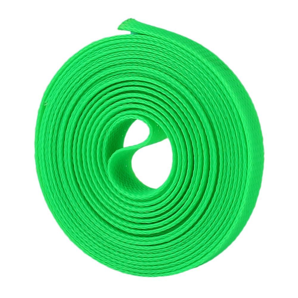 Wrap Braided Cable Sleeve 6mm*5m General Wire Hose Indoor Wiring Protection Flexible Nylon Sleeve White/Red/Green/Sapphire Blue