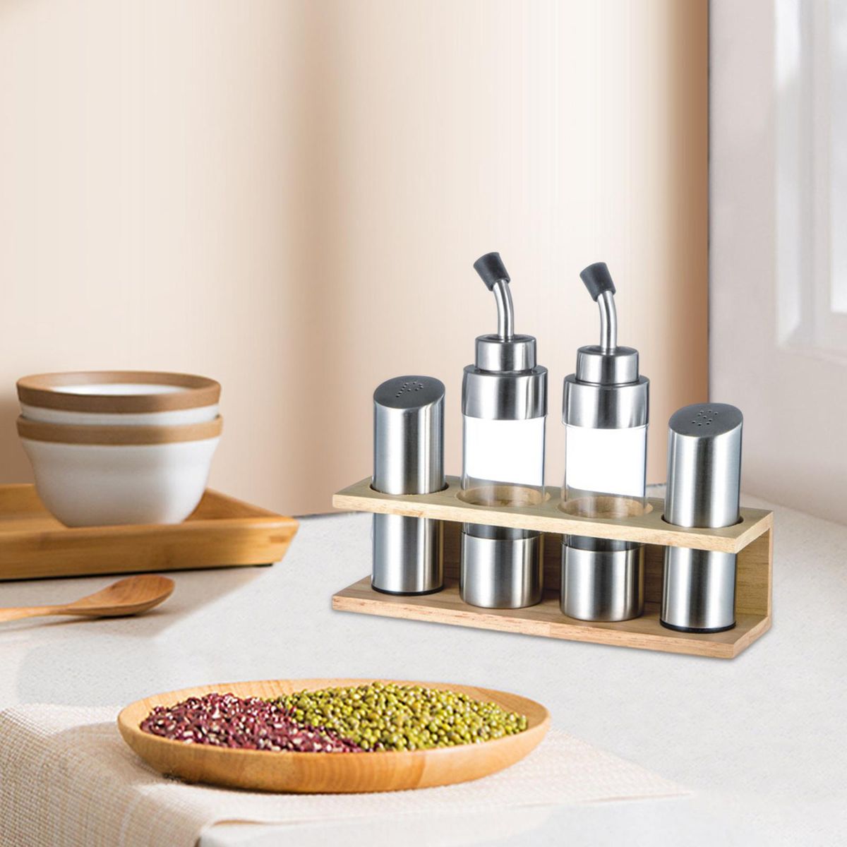 Oil Bottle Seasoning Jar  Pot Durable For Kitchen Restaurant