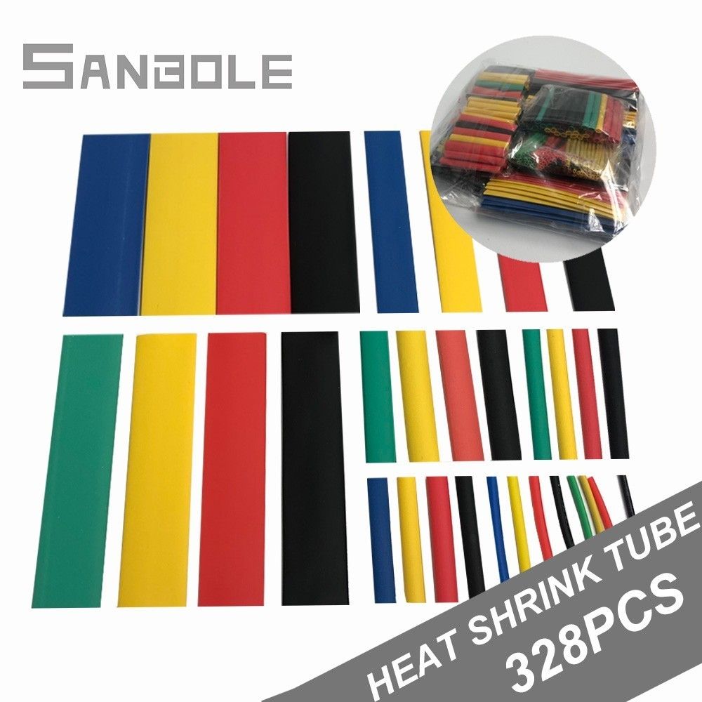 Heat Shrink Tubing 328pcs Cable Sleeves Combined Electrical Rubber Insulation Shrinkage Assorted Polyolefin Wrap Wire