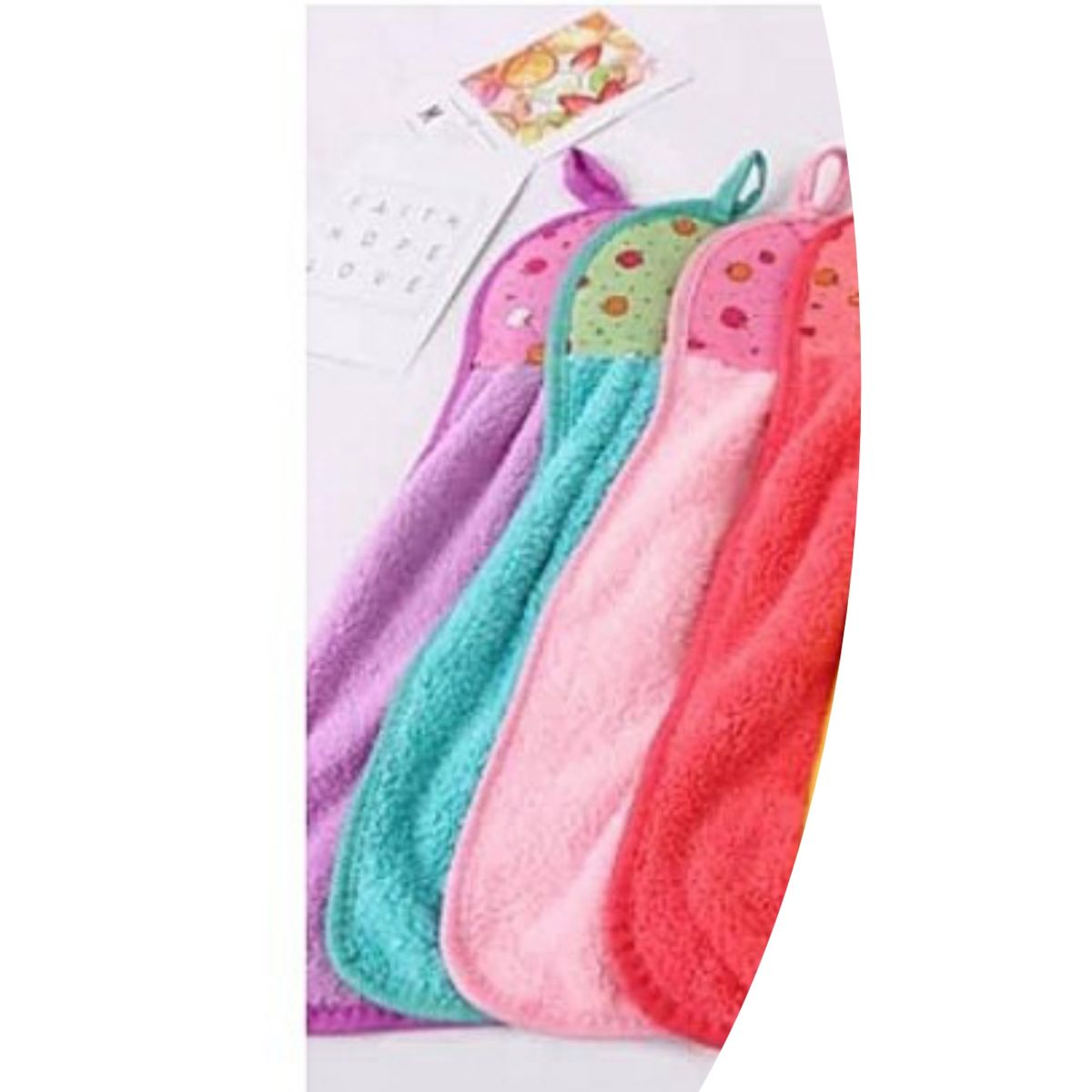 Fancy Soft Kitchen Hand Towel, 4 Pieces