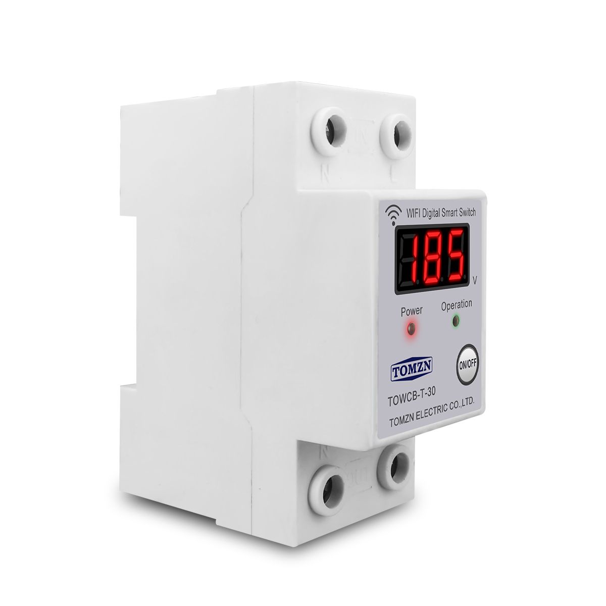 Breaker WIFI Display Rail Smart Din Circuit Voltage With