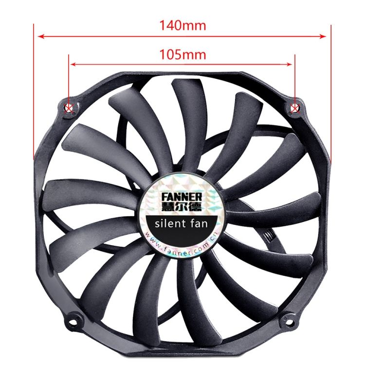 FANNER Ice Soul F14015 4PIN PWM Chassis Fan Radiator