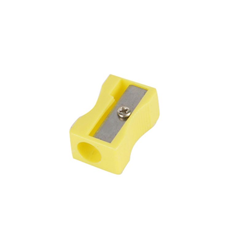 Plastic Pencil Sharpeners Eyebrow Lip Liner Eyeliner Pencil Cutting  5 Colors Optical Office School Stationery Gift 2 Pcs Yellow