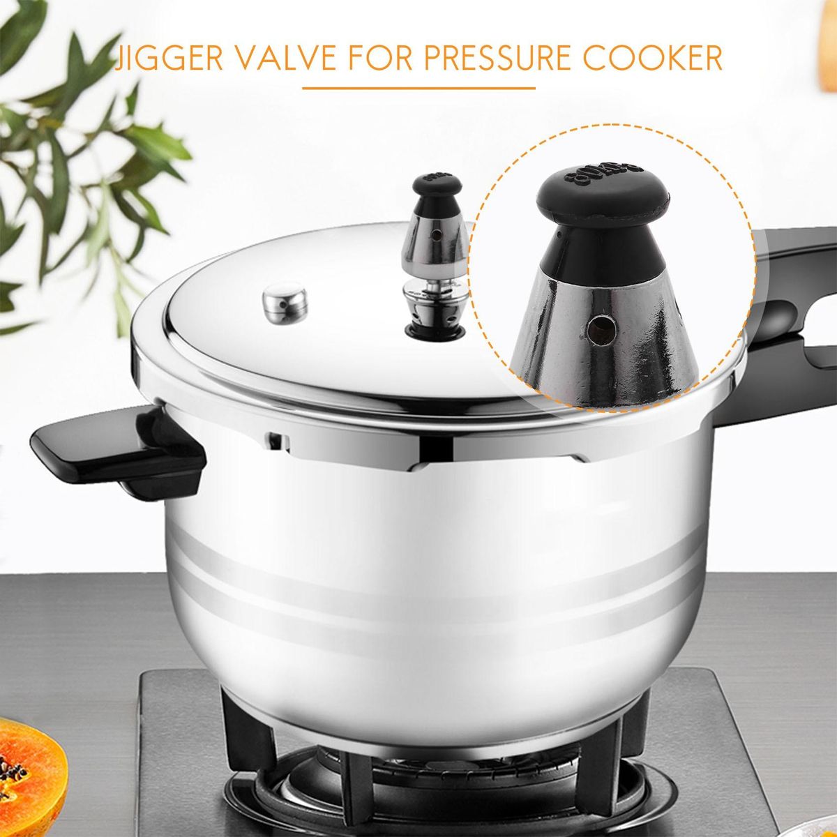 Pressure Cooker Relief Jigger Valve 1.5 Inch High 2Pcs