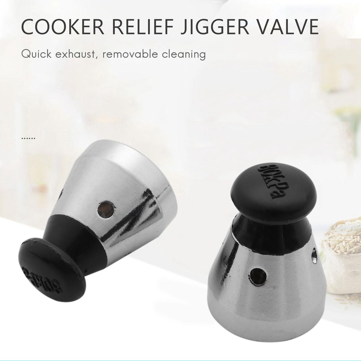 Pressure Cooker Relief Jigger Valve 1.5 Inch High 2Pcs