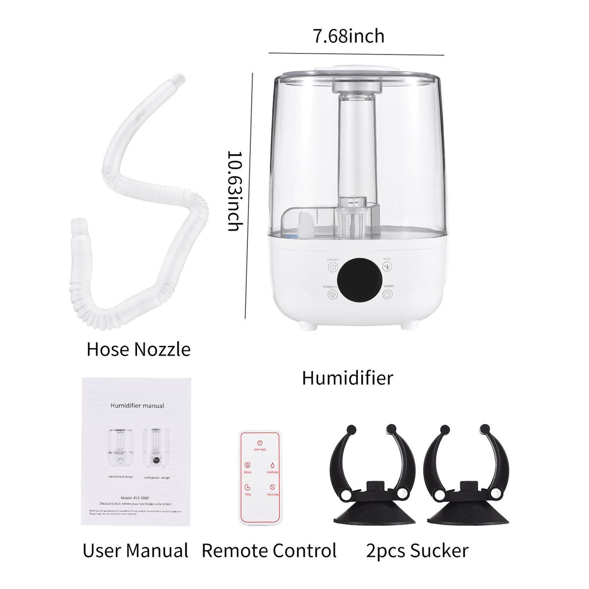 Irishom 4L Humidifiers for Bedroom Ultrasonic Air Humidifiers Aroma Diffuser with Remote Control Extra Long Nozzle Tough Button Ultra Quiet Timer 3 Mist Modes Auto Standby Mode