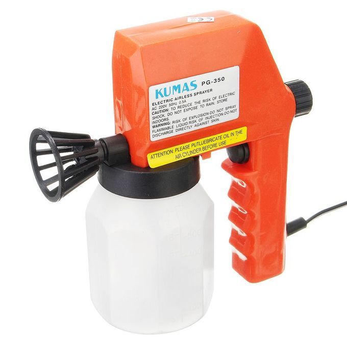 Electric Paint Sprayer Is Armed With A Spray Gun