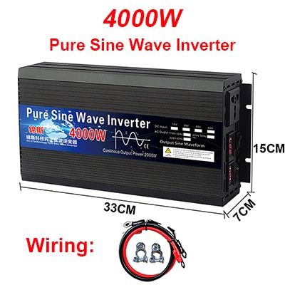 Pure Sine Wave Inverter 12V 24V 48V 60V 220V 3000w 4000w Voltage Transformer Solar Power Inverter 12V 220V Inversor Converter LE