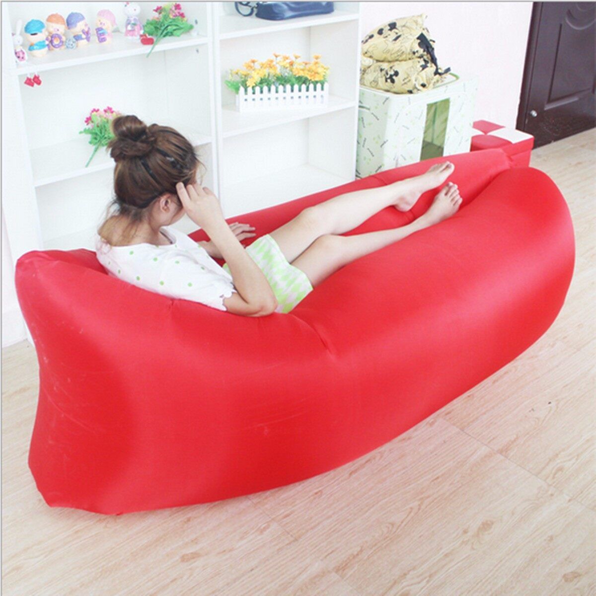 Inflatable Sofa Air Bed Lounger Chair Outdoor Camping Travel Beach Sleeping Bag