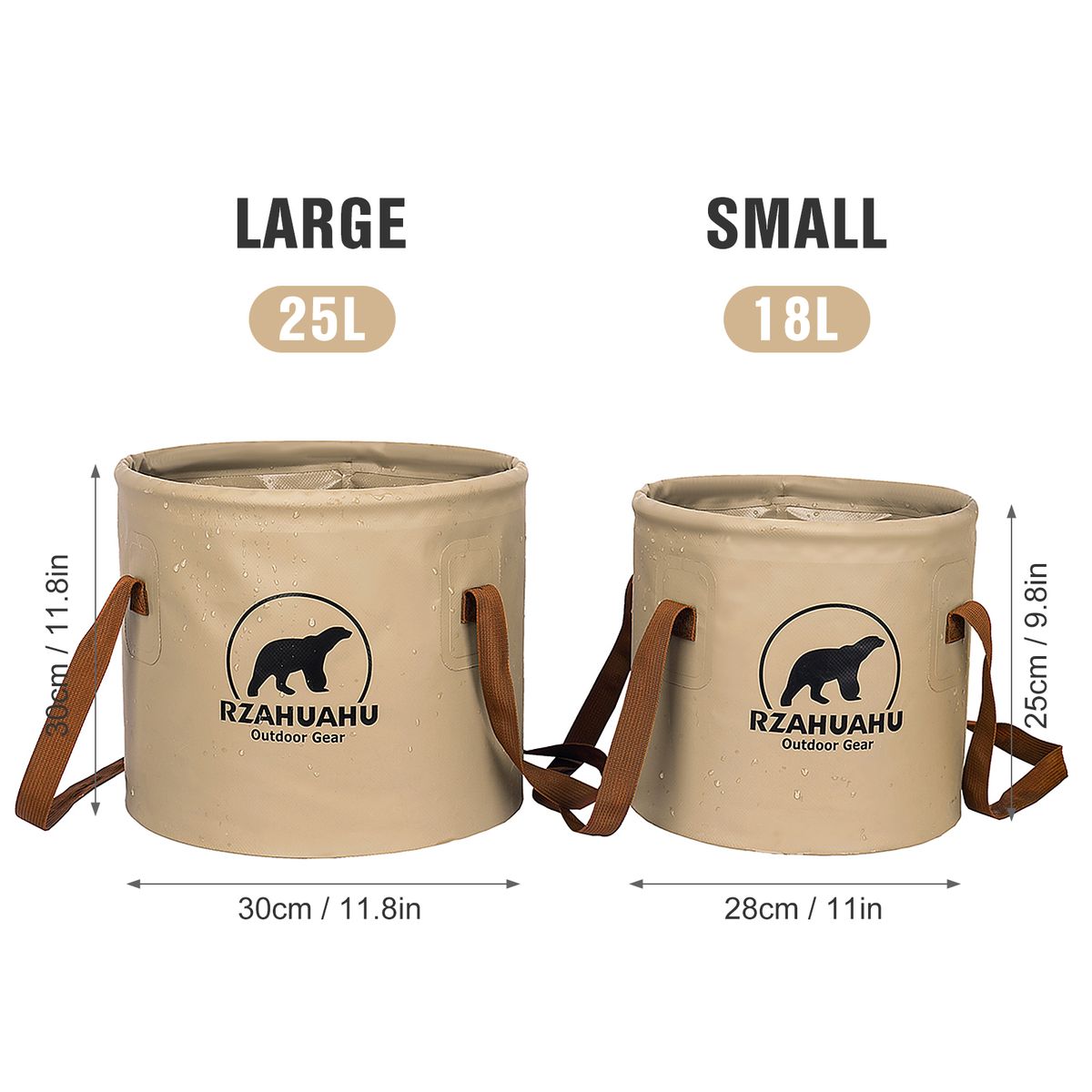 25L Collapsible Bucket Outdoor Folding Pvc Water Bucket