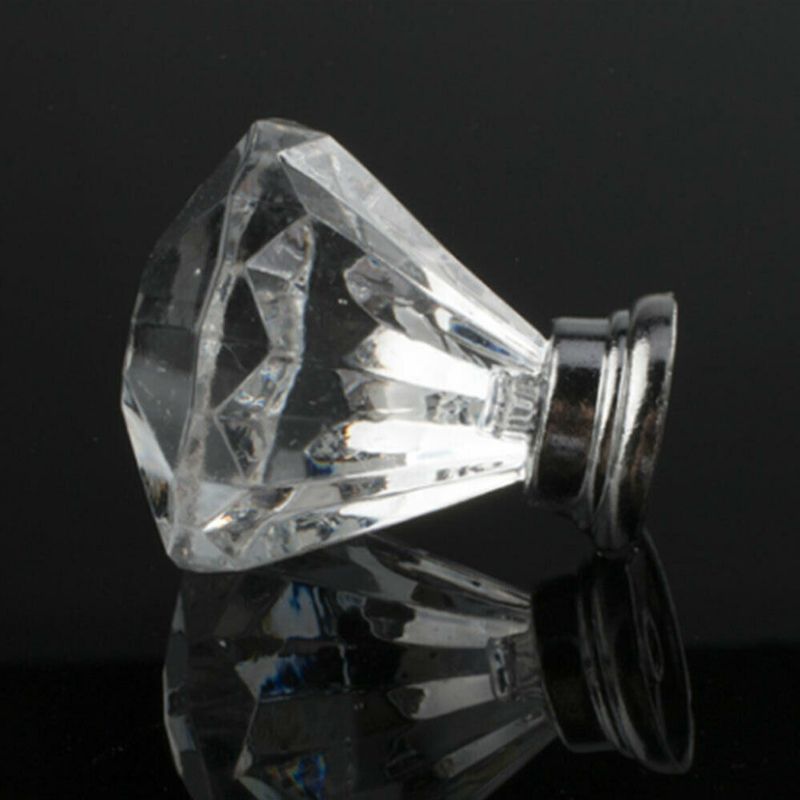 10PCS Diamond Door Knobs Crystal GlKnobs Cupboard Drawer Pull Kitchen Cabinet Door Wardrobe Door Wardrobe Handles Hardware