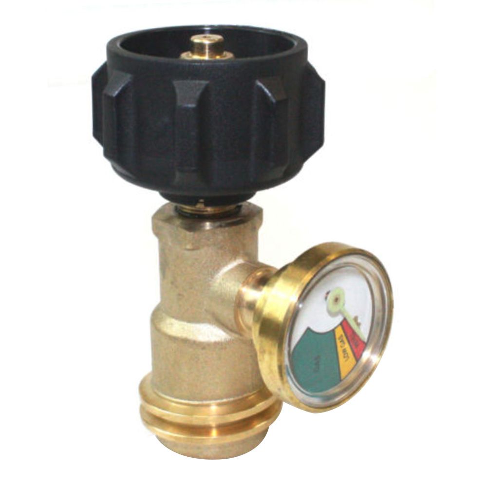 Propane Tank Brass Adapter Pressure Meter Gauge Replacement